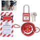 thumbnail image 4 of Kit De Bloqueo De Cable, Candado De Seguridad Con Bloqueo De Válvula, Aislamiento Universal De Acero Inoxidable Ajustable Con Manija Para Seguridad Para Aislamiento Energético, 4 of 7