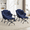 Navy Blue, variant on MOONMISS Corduroy Upholstered Oversized Lazy Chair with Folding Ottoman and a Side Pocket-Gray