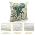 thumbnail image 4 of JEUXUS  Vintage Marine Life Decorative Pillow Covers Cut&nbsp;Jellyfish&nbsp;Starfish Home Throw Pillowcase&nbsp;Cushion Cover for Couch Bedroom Decor, 4 of 5