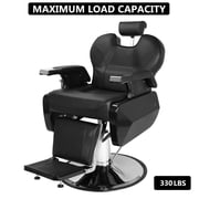 Ktaxon Heavy Duty Hydraulic Recline Barber Chair, Salon Tattoo Beauty Chair, with Height Adjustable, for Hair Cutting, Spa, Black