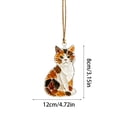 thumbnail image 2 of 5 Pcs, Stained Glass Window Hanging Animal Bird Decor, 4.7 Inch Stained Glass Suncatcher Hanging Wall Decor for Living Room, Bedroom, Patio and Coastal Themed Home Decoration, 2 of 7