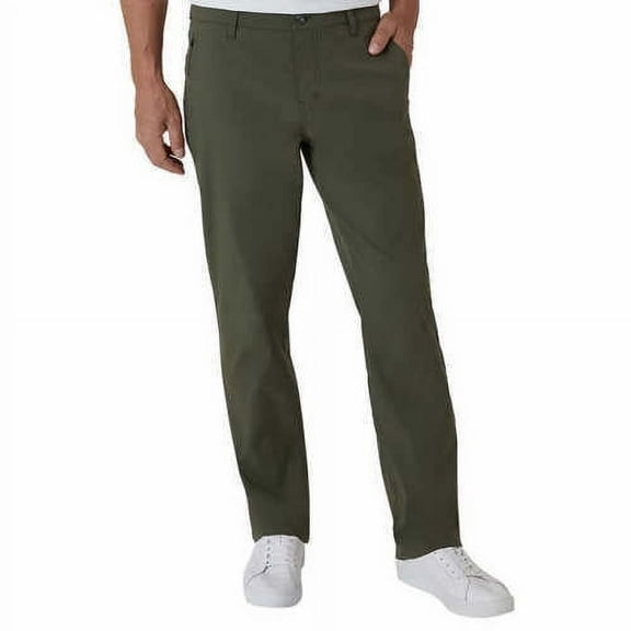 Weatherproof Vintage Men's Regular Fit Flex Excursion Teck Pants, Green 34 x 32