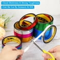 thumbnail image 4 of Uxcell 15mmx30m Prism Tape Holographic Reflective Self Adhesive Decor, Silver 2 Pack, 4 of 5