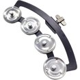 thumbnail image 4 of Metal Mountable Music Rhythm Tambourine With Single Row Bells Half Moon Hand Bells Rattle Drum Set Tambourine Easy To Use, 4 of 7