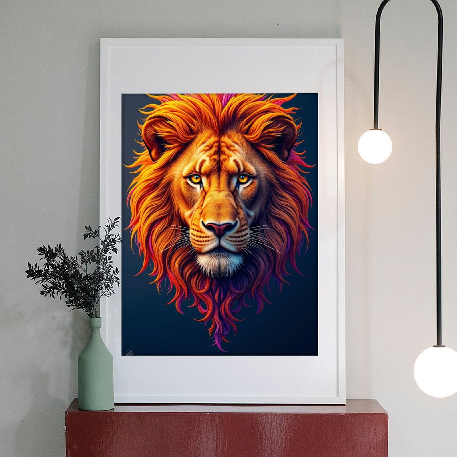 Diamond Art Kits for Adults - 5d Lion Vivid Colorful Mane Art Diamond Painting for Adults, Diamond Art for Adults Beginners, Diamond Painting Kits for Adults for Home Wall Decor