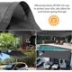 thumbnail image 1 of Toldo Vela Rectangular, Resistente y Transpirable para Jardín Terraza Camping Pool Party, Anti UV, con Cuerda (2x3m, Gris) LingWen 8390612745157, 1 of 1