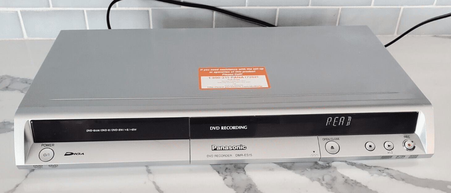 Panasonic DIGA DMRES15 DVD recorder silver