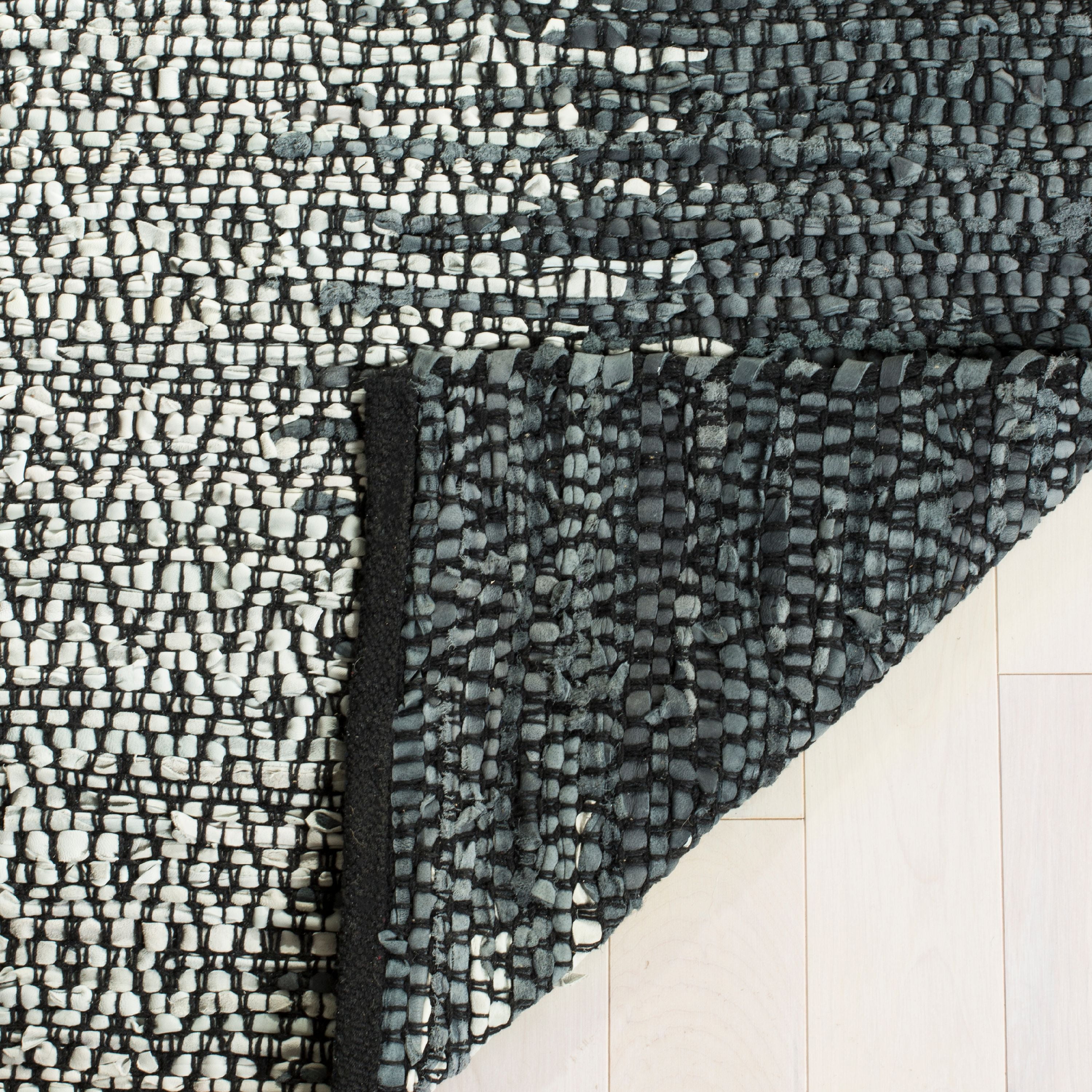 SAFAVIEH Vintage Leather Kalina Diamond Trellis Area Rug, Grey/Cream, 8' x 10'