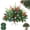 B, variant on Christmas Tree Urn Filler,Battery Operated,Pre-lit Warm White & Multi-Color Changing LED Lights,16in Artificial Xmas Tree for Porch,Pathway,Yard,Outdoor Holiday Decorations(B)