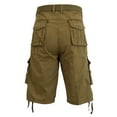 thumbnail image 3 of Men's Belted Cargo Shorts 100% Cotton Distressed Washed Style (Size 30-48), 3 of 4