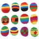 thumbnail image 1 of 12 pelotas de malabarismo: Sacos de frijoles tejidos a mano para niños - Pelotas de crochet suaves, juguetes multicolores para lanzar en interiores y exteriores, 1 of 5