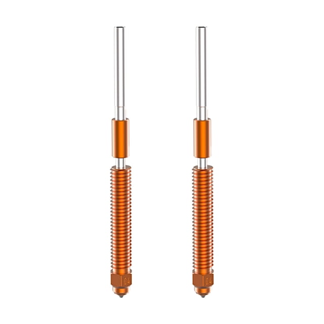 2 boquillas Creality K2 Plus de acero endurecido de 0,4 mm