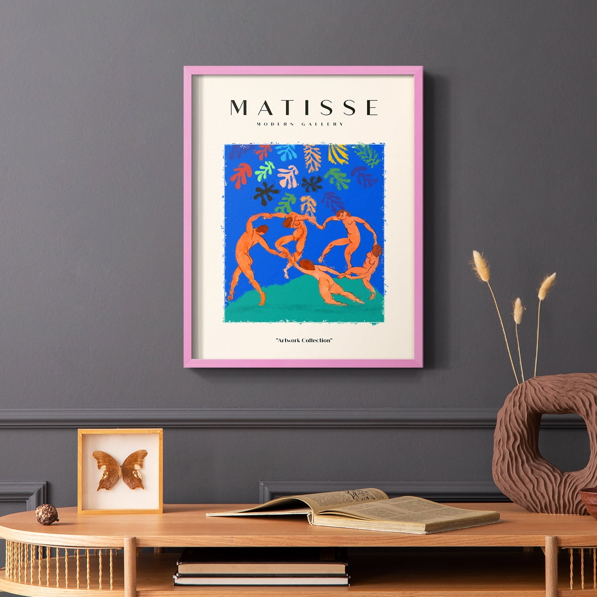 Matisse CX Framed Print in Pink Solid Wood 8 x 10 Framed Print