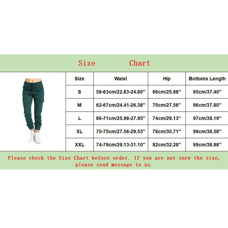 CAICJ98 Women'S Pants, Cargo Pants Women Essentials Womens French Terry  Joggers with Pockets Sweatpants for Women Yellow,L
