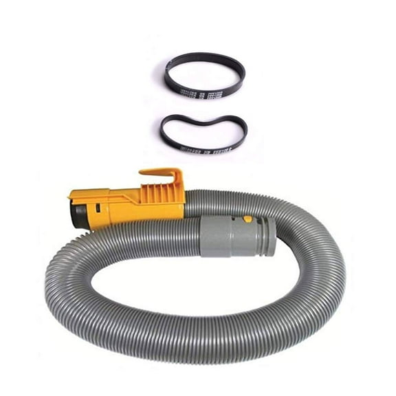 TVP 10-1100-03 Vacuum Cleaner Yellow End Hose with 10-3106-06 Brushroll Clutch 2 Belts for TVP Vacuum Cleaner Fit For Models DC07, DC-07