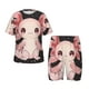 thumbnail image 1 of Balery Cute Axolotl Sakura Blossoms Conjunto de Pijama Infantil de Manga Corta con Estampado – Ropa de Dormir de Algodón Suave-Small, 1 of 6