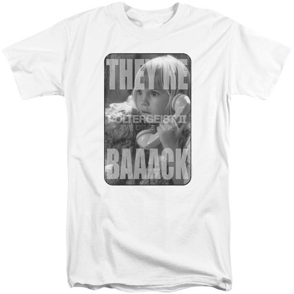 Poltergeist Ii Logo Adult Tall T-Shirt 18/1 T-Shirt White