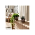 thumbnail image 3 of Flower Pots for Home Decor - Ceramic Petal Shaped Planters for Indoor and Outdoor Plants - Decorative Plant Pots for Living Room, Entryway, Garden, or Patio Decor - Set of 2, 7", 5", Purple, 3 of 13