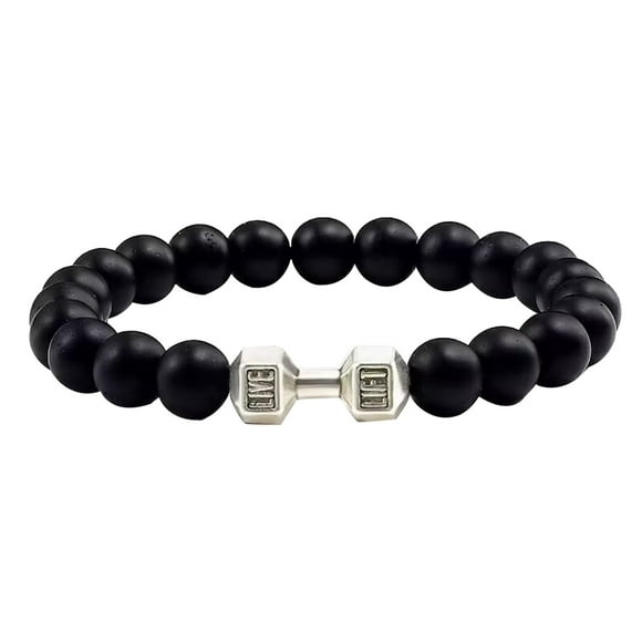 Pulsera De Cuentas Naturales Piedra Esmerilada Mancuerna Europea Y Joyería Fina Para Hombres Y Mujeres