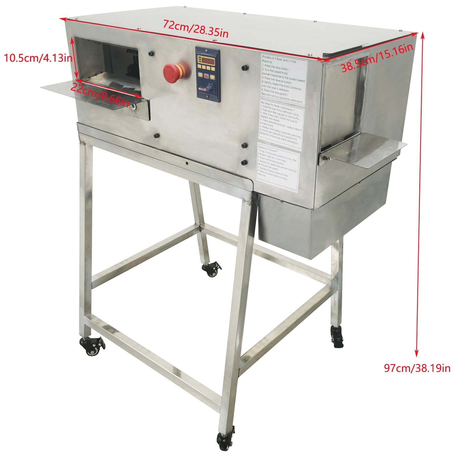 Rose Thorn Remover Machine Flower Leaf Stems Cuter Remover Flower Branch Leaf Removal Machine