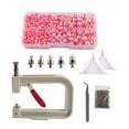 thumbnail image 1 of segolike Hand Press Pearl Setter Tool Beads Rivet Fastening Machine Rivet Studs with Tray Rose Red, 1 of 9