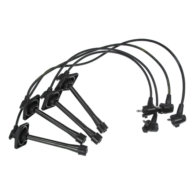 4 Uds Cable de Bujía Encendido para Toyota Camry DX LE XLE Negro Unique Bargains