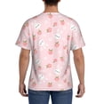 thumbnail image 2 of Rocae Rabbit And Peach for Men's Moisture-Wicking Crew Tee - T-Shirt for Sports, Outdoor Activities, and Casual WearLarge, 2 of 9
