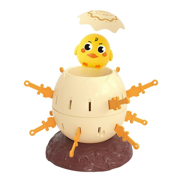 Juguetes de piscina, juguete para bebés, mini juego de mesa infantil con barril pirata, espada, pingüino, juego interactivo para padres e hijos, juguete de escritorio pirata, juego de mesa amarillo pa