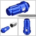 thumbnail image 4 of J2 Engineering 20Pcs Blue M12 x 1.25 Lug Nuts Closed End Aluminum Spline Drive Style Locks with Adapter J2-LN-T7-035-125-BL, 4 of 5