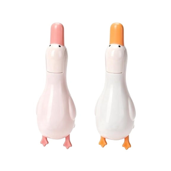 Cyenie Cute Bathroom Hair Catcher Drain Stopper White Pink, Reusable Silicone Trap for Bathtub Shower Kitchen Sink