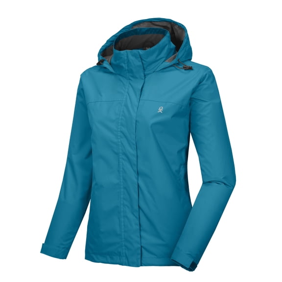 Little Donkey Andy Women’s Waterproof Rain Jacket Lightweight Outdoor Windbreaker Rain Coat Shell for Hiking, Travel Pagoda Blue S