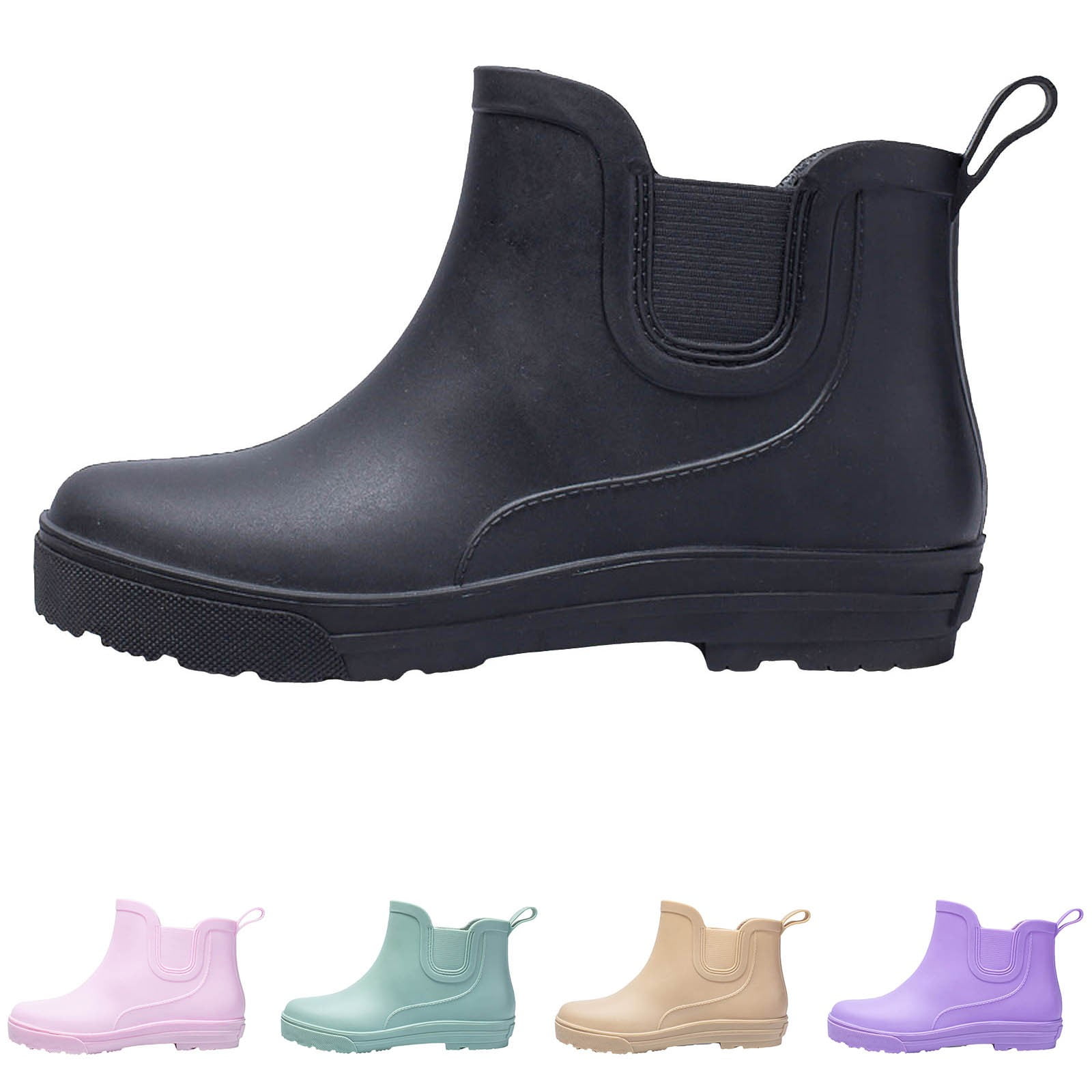 Oyedens Rain Boots Women Rubber Waterproof Slip Resistant Outdoor Garden Boots Fishing Short Rainboots