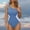 Navy, variant on Bzhegqhd Womens Bathing Suits Tummy Control,Women Solid Color Sexy Backless Strap Bikini Swimsuit