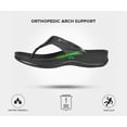 thumbnail image 5 of AEROTHOTIC Arch Supportive Strappy Orthotic Comfortable Flip Flops Cushion Soft Toe Post Non-Slip Summer Casual Travel Walking Thong Sandals Women Beach Essentials, 5 of 6