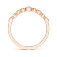 thumbnail image 2 of ANGARA Natural 0.16 Ct. Diamond Stackable Stackable Ring in 14K Rose Gold for Women (Ring Size: 3), 2 of 10
