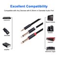thumbnail image 3 of Weiweiguan 1pc Stage Signal Audio Cable Electric Guitar Cable Extension Cord Wire (Black), 3 of 7
