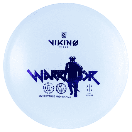 Viking Discs Nordic Warrior - Stable Disc Golf Midrange - Affordable Ground Plastic (Blue)
