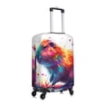 thumbnail image 3 of Daiia Watercolor Butterfly Guinea Pig Luggage Cover, Thickened Washable Travel Luggage Covers, Elastic Unique Baggage Covers for 18-20 inch Luggage-Small, 3 of 9
