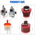 thumbnail image 2 of Mini Bike VM22 Carburetor Kit 212 Carb & 38mm Air Filte*,inlet Pipe Manifold Kit for Coleman CT200U CT200U-EX BT200X Baja Warrior MB200 Axis M200 Predator 212cc 224 GX160 196cc 6.5HP Go Kart Parts, 2 of 9