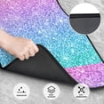 thumbnail image 3 of Sikiie Multicolor Glitter Car Foot Mat Set of 4 Pieces Basics Universal Fit Rubber Carpet Floor Mats For Car SUV Van & Truck, 26.8"L x 17.3"W (Front), 13"L x 17.3"W(Rear), 3 of 6