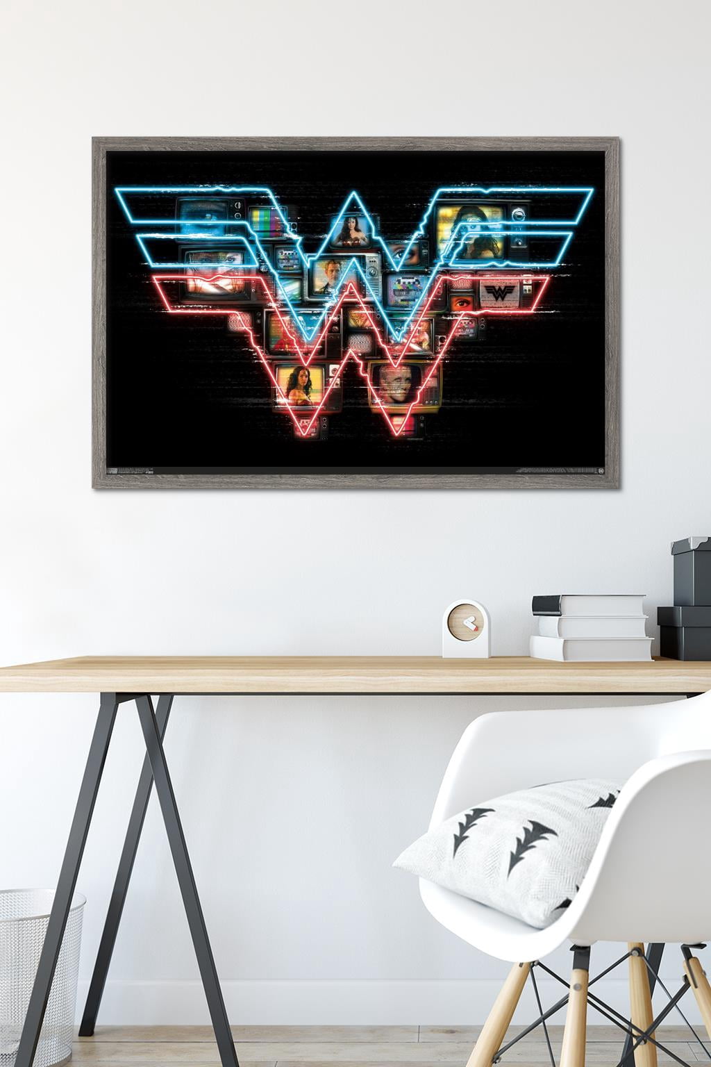 DC Comics Movie - Wonder Woman 1984 - Logo Wall Poster, 22.375" x 34", Framed