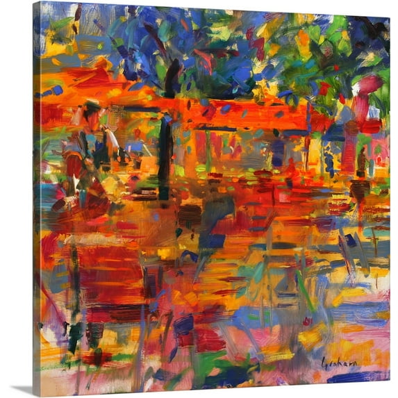 Great BIG Canvas | "Falling Leaves, Paris" Canvas Wall Art - 20x20