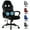 Black, variant on YRLLENSDAN Adjustable Gaming Chair Ergonomic Leather with Massager, Rolling Home Office Desk Chairs With Armrest and Lumber Support, Comfortable Computer Chair with Wheels for Adults, White