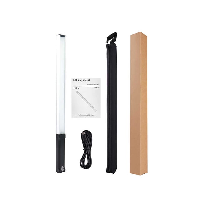 Zootealy Portable RGB LED Photography Light Stick with Remote Control - Lightweight Aluminum Alloy Material, Adjustable Brightness and Color Temperature, Long Battery Life - Ideal for Outdoor