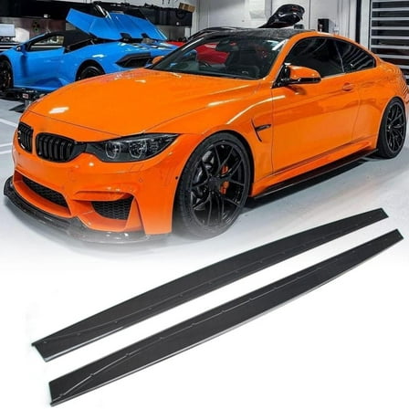Carbon Fiber Side Skirts Fits For BMW M4 F82 F83 2014-2020 Coupe Convertible 2 Door Under Door Rocker Panels Valance Extension Lip