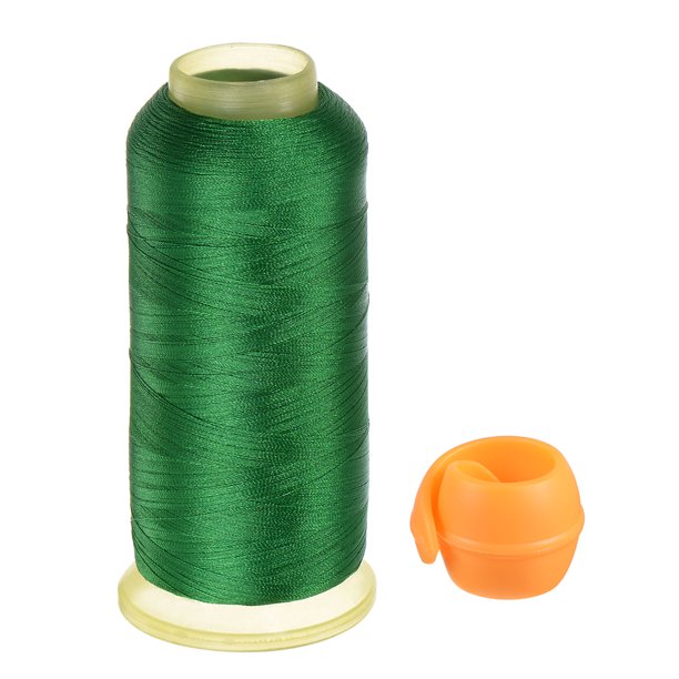 3937 Yardas Poliéster Bordado Hilo Carretes Ahorro Kit, para Coser Máquina Bordar Evitar Hilo Colas Desenrollado, Profundo Verde Naranja Unique Bargains hilo