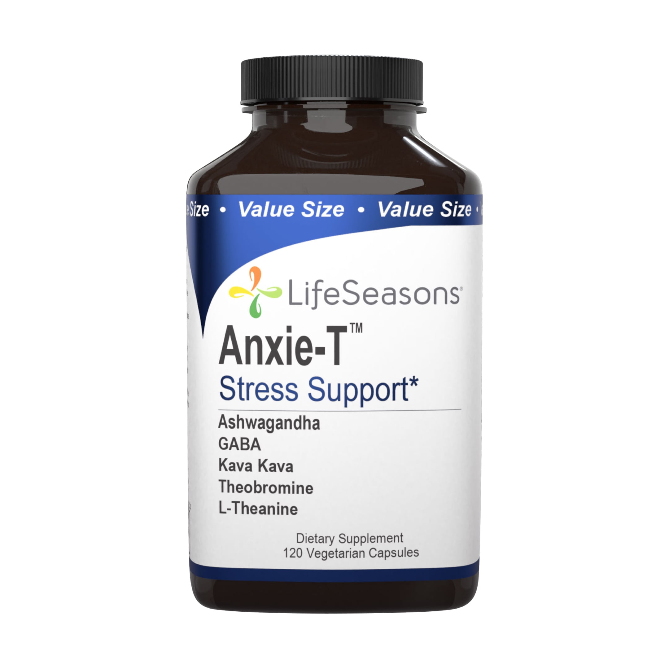 LifeSeasons AnxieT Herbal Stress Relief Supplement to Relax and