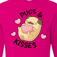 thumbnail image 4 of Inktastic Valentines Day Pugs & Kisses with Hearts Long Sleeve T-Shirt, 4 of 5