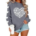 thumbnail image 3 of Valentines Sweatshirts For Women Funny Leopard Print Love Heart Long Sleeve Sweater Round Neck Graphic Tops Shirts 2026 Clothes Outfits, 3 of 4
