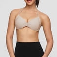 thumbnail image 6 of hoksml Halter Neck Ruched Bra for Women Wireless Comfort Bralette with Adjustable Straps, 6 of 6